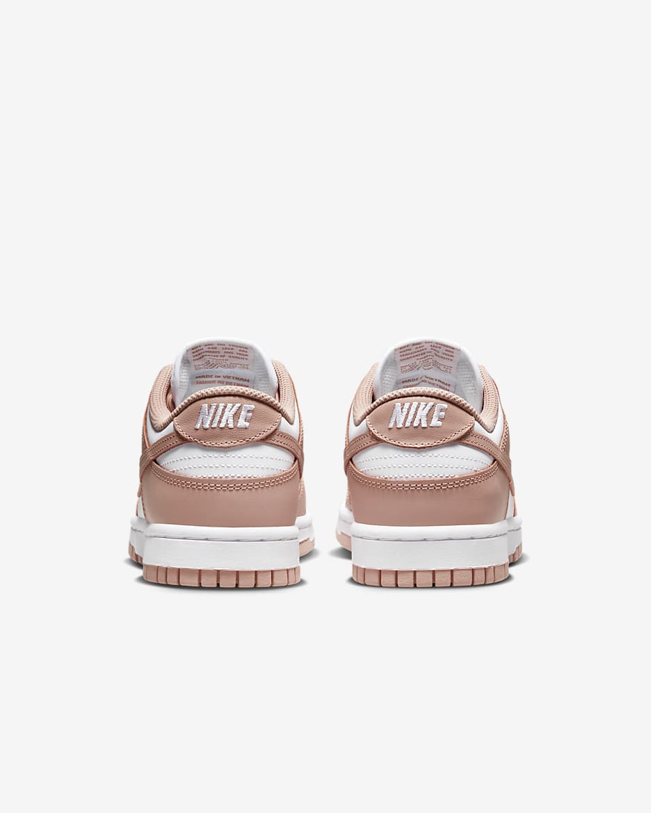 Nike order dunk retro low GS all white rose gold 5Y 6.5